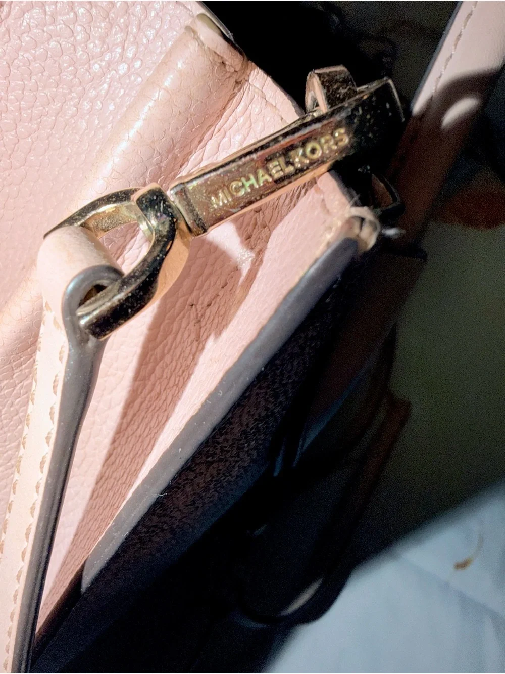 Michael Kors Pink and Vanilla Signature Satchel